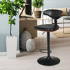 Walnut Bentwood Barstool Height Adjustable Upholstered Swivel Stool