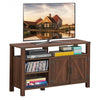 Entertainment TV Stand with Storage Cabinet & Shelf