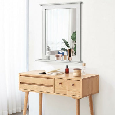 Bathroom Wall Mirror with Shelf Vanity Makeup Mirror