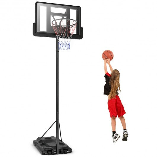 Height Adjustable Portable Shatterproof Backboard Basketball Hoop