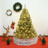 6 ft Pre-Lit PVC Artificial Carolina Pine Tree with LED Lights