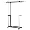 Height Adjustable Extendable Double Rail Clothes Rack