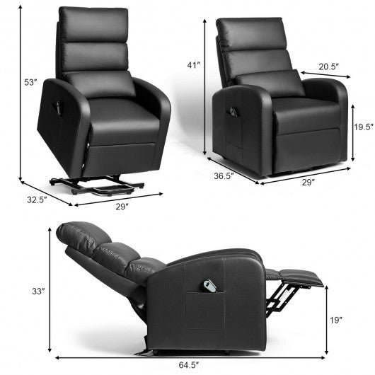 Electric Power Lift  Leather Recliner Chair