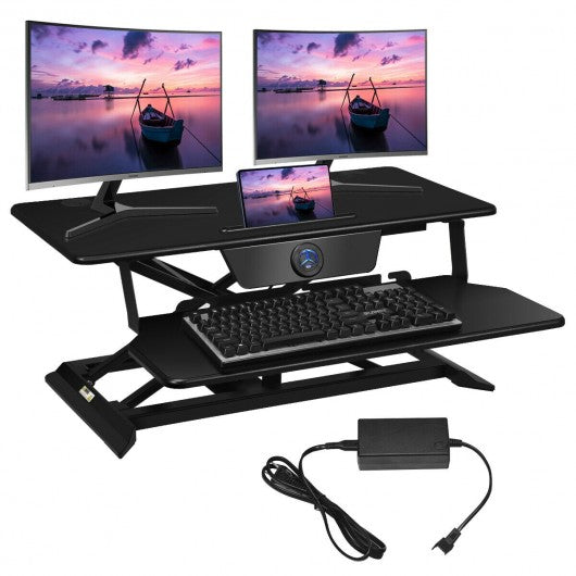 Electric Height Adjustable Standing Desk Coverter