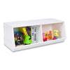 Kids Flexible Stackable Toy Box Organizer Storage Cabinet