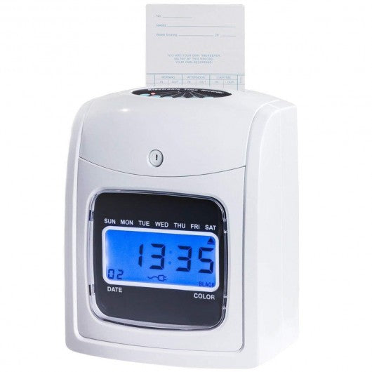 Electronic Recorder Time LCD Display Card Machine