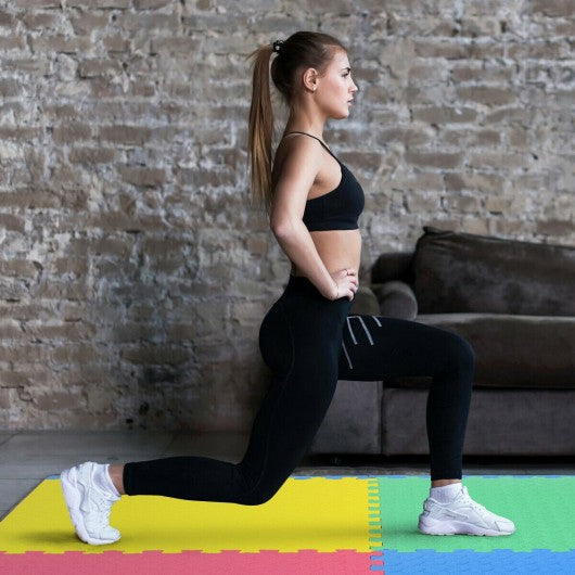 12PCS Kid's Puzzle Exercise Play Mat -Color