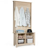 Coat Hat Rack with Shelf and 3 Hooks Organizer