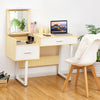 Square Mirror Makeup Dressing Table with Flip Top