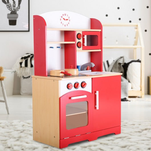 Kids Cooking Pretend Play Toy Kitchen Set