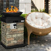 40 000 BTU Patio Propane Burning Fire Bowl Column