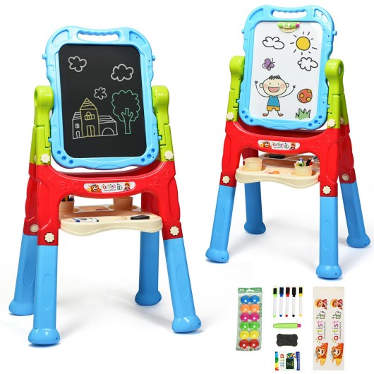 Kids Flip-Over Magnetic Double Sided Art Easel