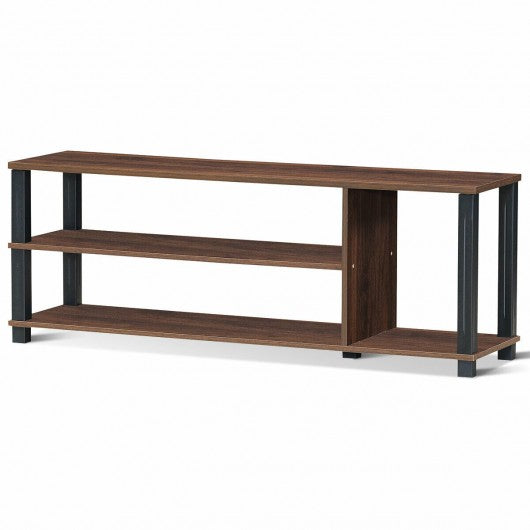 Retro TV Stand Entertainment Media Center Console Shelf Cabinet-Coffee