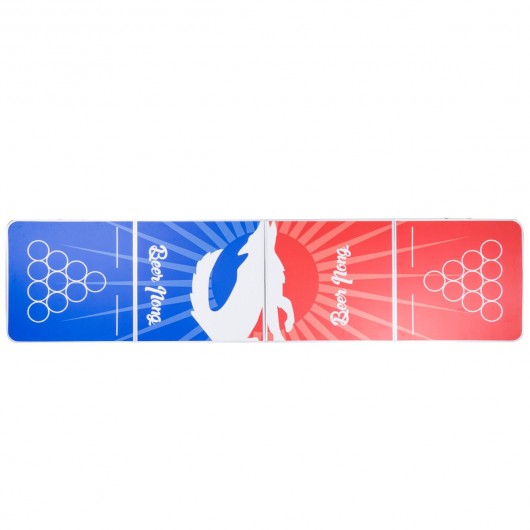8 ft Indoor Outdoor Portable Folding Beer Pong Camping Table