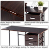 Folding Computer Laptop Desk Wheeled Home Office Furniture