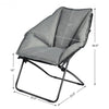 Folding Saucer Padded Chair Soft Wide Seat
