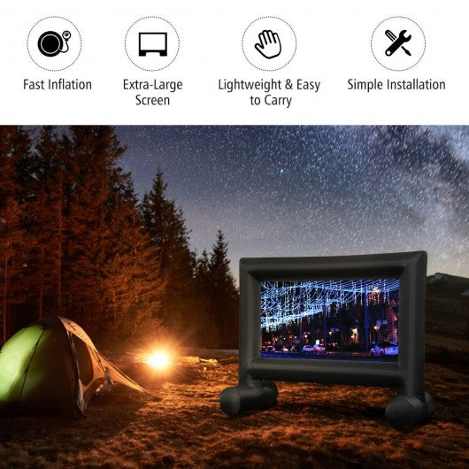 Inflatable Outdoor Movie Projector Screen with Blower