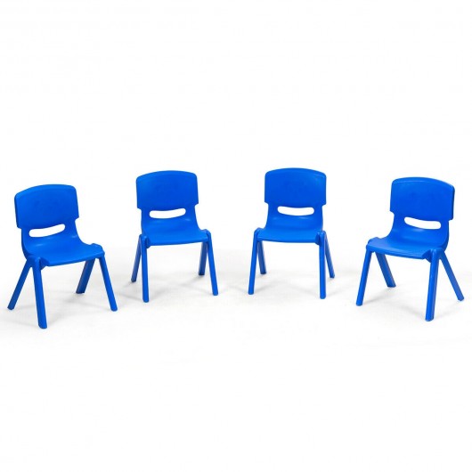 4 Pack Kids Plastic Stackable Classroom Chairs