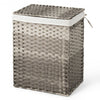 Removable Liner Bag Synthetic Rattan Basket Handwoven Laundry Hamper