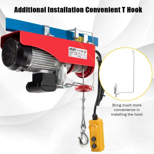 2200lbs Electric Remote Control Hoist Crane