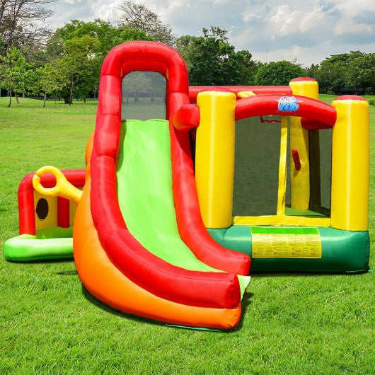 780W Blower Kids Inflatable  Slide House Castle Jumper Bouncer