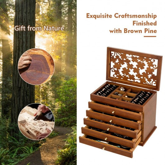 Large Wooden Jewelry Box