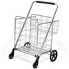 Heavy Duty Folding Utility Shopping Double Cart