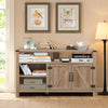 Entertainment TV Stand with Storage Cabinet & Shelf-Natural