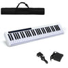 61-Key Portable Digital Stage Piano with Carrying Bag-White