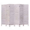 6 Panels Classic Venetian Wooden Slat Room Screen