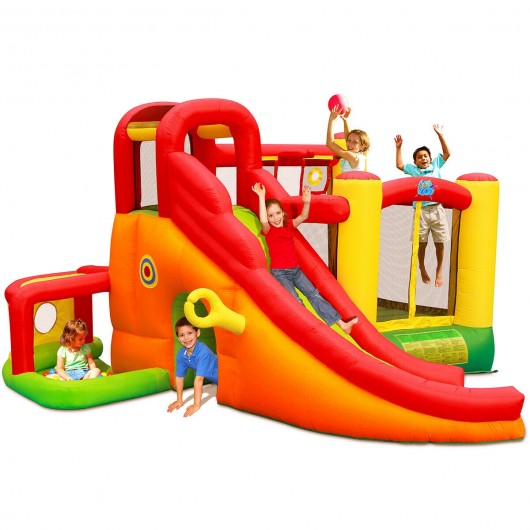 780W Blower Kids Inflatable  Slide House Castle Jumper Bouncer