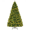 8' PVC Artificial Christmas Tree with LED Lights-8'
