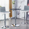 Set of 2 Adjustable PU Leather Bar Stools