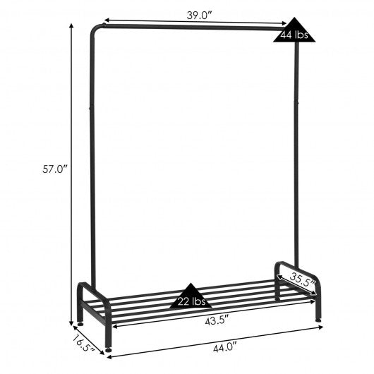Industrial Heavy Duty Metal Floor Garment Rack
