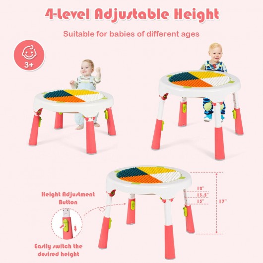 5 in 1 Kid Folding Storage Activity Table Chair Set