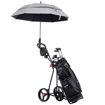 Durable Foldable Steel Golf Cart with Mesh Bag