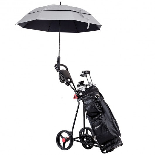 Durable Foldable Steel Golf Cart with Mesh Bag