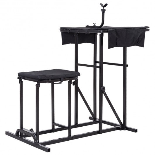 Folding Shooting Bench with Adjustable Height Adjustable Table