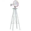 8Ft Tall Windmill Ornamental Wind Wheel