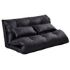 Foldable PU Leather Leisure Floor Sofa Bed w/ 2 Pillows