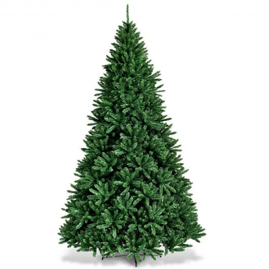 9 Ft Hinged Artificial Christmas Tree with Solid Metal Stand