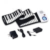 88 Keys Midi Electronic Roll up Piano Silicone Keyboard-White