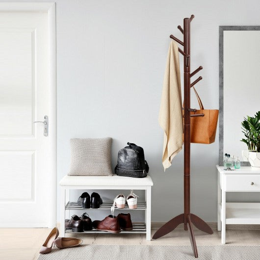 Wooden Free Standing Coat Rack