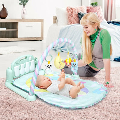 3-in-1 Baby Gym Piano Music and Lights Fun Play Mat