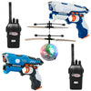 Infrared Laser Tag Guns Game with 2 Walkie Talkies & Flying Ball-Blue