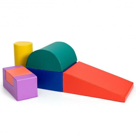 6 Piece Climb Crawl Play Set Indoor Kids  Toddler