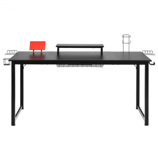 63 inch Gaming Desk with Monitor Shelf Tablet Board
