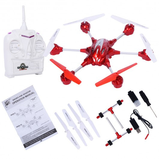W609 10 4.5CH 2.4G Remote Control RTF Hexacopter w/ HD Camera