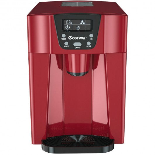 2 In 1 Ice Maker Water Dispenser 36lbs/24H LCD Display