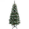 6 ft Snow Flocked Artificial Christmas Hinged Tree